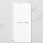 Lineare Tulip-Karte mit Handzeichen Karte (Rückseite)