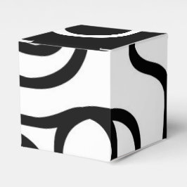 Lineare Überzeugung I: Abstrakt Schwarz & Weiß Geschenkschachtel