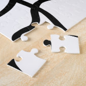 Lineare Überzeugung I: Abstrakt Schwarz & Weiß Puzzle (Seite)