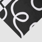 Lineare Überzeugung I: Abstrakt Schwarz & Weiß Seidenpapier (Detail)