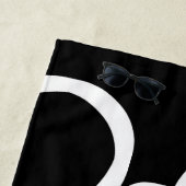 Lineare Überzeugung I: Abstrakt Schwarz & Weiß Strandtuch (Beispiel)