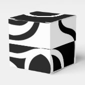 Lineare Überzeugung II: Abstrakt Schwarz und Weiß Geschenkschachtel (Vorderseite)