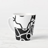 Lineare Überzeugung II: Abstrakt Schwarz und Weiß Milchtasse (Linke Ecke)