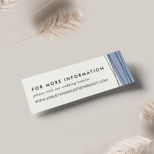 Lineare Website-Karten für Hochzeiten   Steel Blue