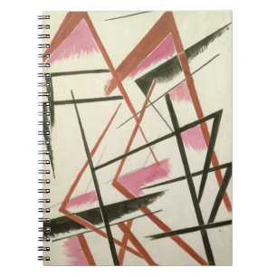 Linearer Bau, c.1921 (Gouache auf Papier) Notizblock