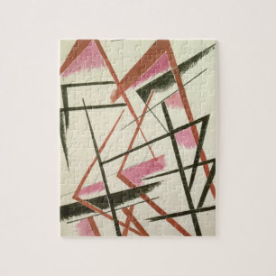 Linearer Bau, c.1921 (Gouache auf Papier) Puzzle