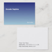 Linearer Steigungs-Himmel CCFFFF-000066 Visitenkarte (Vorne/Hinten)