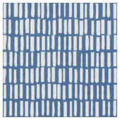 Lineares, modernes Muster - Sagamore - Blau Stoff (Nahaufnahme)