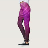 Lineares Muster Lila - Leggings (Links)