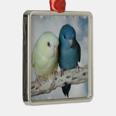 Lineares Parkettpaar Ornament Aus Metall (Rechts)