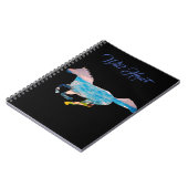 Lineares Pferd zeichnend Notizblock (Linke Seite)