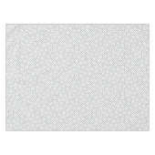 Lineares Schwarz-Weiß-Blockmuster - Weiß Tischdecke (Vorderseite (Horizontal))