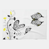 Lineart Butterflies American MoJo Kitchen Handtuch (Horizontal)