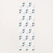 Lineart butterfly green yogamatte (Vorderseite)