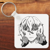 Lineart girl schlüsselanhänger (Vorderseite)