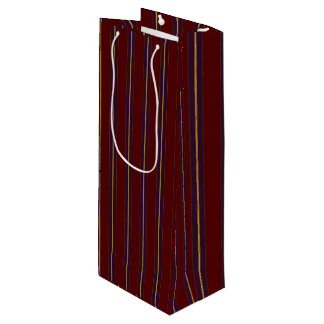 Lineas Rojo Morado y Dorado Geschenktüte Für Weinflaschen