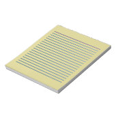Lined Beige Notizblock (Rotiert)