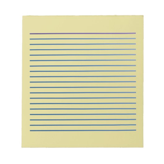 Lined Beige Notizblock (Vorderseite)