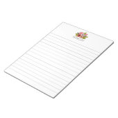 Lined Floral Bouquet Personalisiert Business Notep Notizblock (angewinkelt)