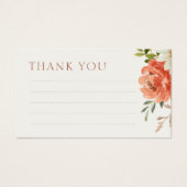 Lined Floral Wedding Vielen Dank Ihr Hinweis Einsc (Vorderseite)