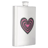 Lined Heart Flachmann (Rechts)