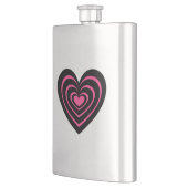 Lined Heart Flachmann (Links)