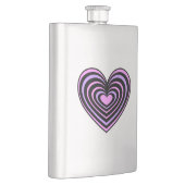 Lined Heart Flachmann (Rechts)