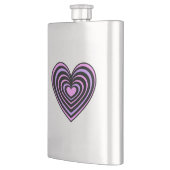 Lined Heart Flachmann (Links)
