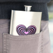 Lined Heart Flachmann (Beispiel)