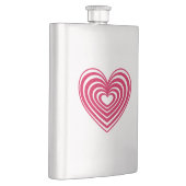 Lined Heart Flachmann (Rechts)