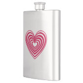 Lined Heart Flachmann (Links)