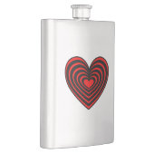 Lined Heart Flachmann (Rechts)