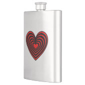 Lined Heart Flachmann (Links)
