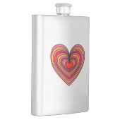 Lined Heart Flachmann (Rechts)