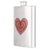 Lined Heart Flachmann (Links)