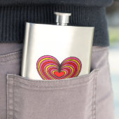 Lined Heart Flachmann (Beispiel)