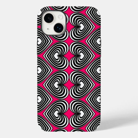 Lined Hearts Case-Mate iPhone Hülle (Rückseite)