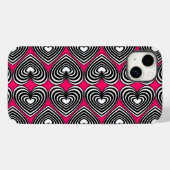 Lined Hearts Case-Mate iPhone Hülle (Rückseite (Horizontal))