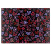 Lined Hearts Schneidebrett (Vorderseite)