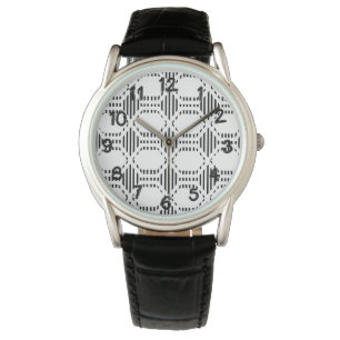 Lined Hexagons Armbanduhr
