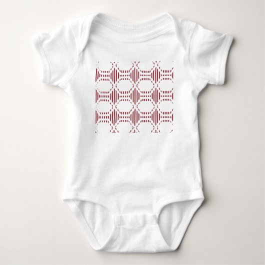 Lined Hexagons Baby Strampler (Vorderseite)