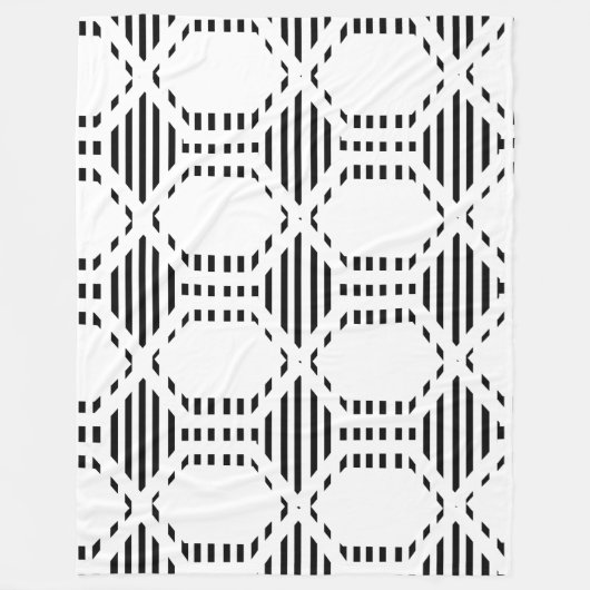 Lined Hexagons Fleecedecke (Vorderseite)