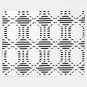 Lined Hexagons Fleecedecke (Vorderseite (Horizontal))