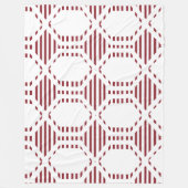 Lined Hexagons Fleecedecke (Vorderseite)