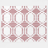 Lined Hexagons Fleecedecke (Vorderseite (Horizontal))