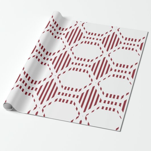 Lined Hexagons Geschenkpapier (Ungerollt)