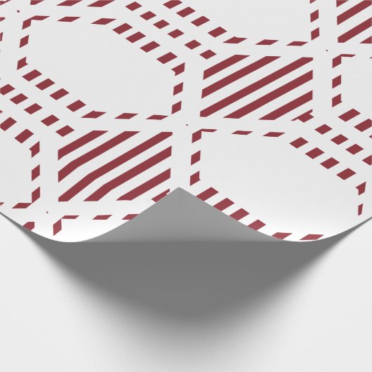 Lined Hexagons Geschenkpapier (Ecke)