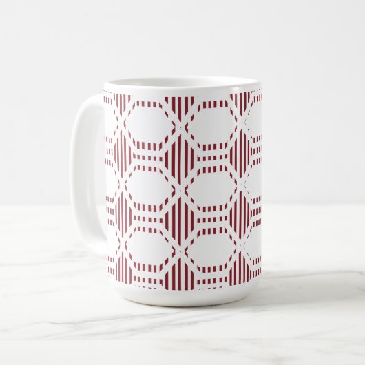Lined Hexagons Kaffeetasse (Vorderseite Links)