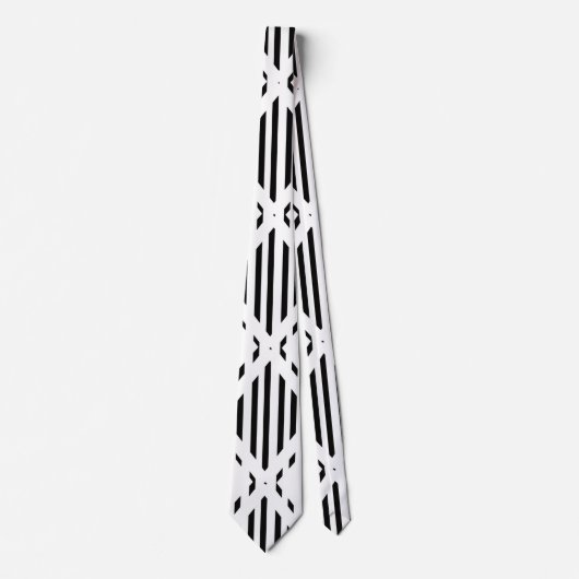 Lined Hexagons Krawatte (Vorderseite)
