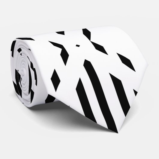 Lined Hexagons Krawatte (Gerollt)